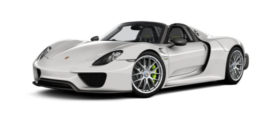 Porsche 918 Spyder Weissach package White Porsche 918 Spyder Weissach package White