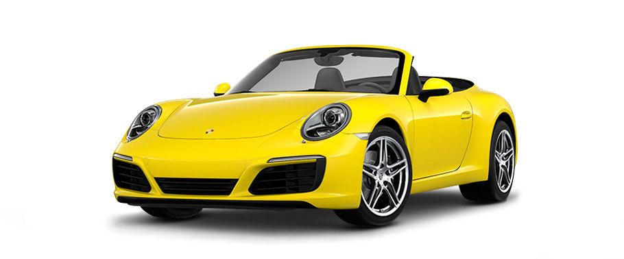 Porsche 911 Carrera Cabriolet Racing Yellow