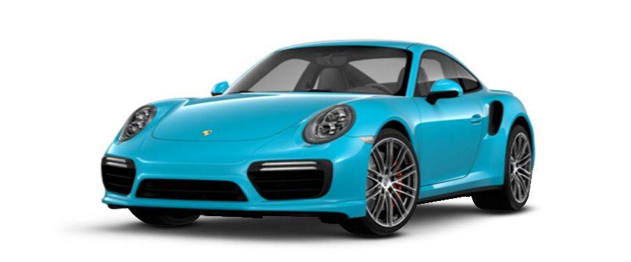 Porsche 911 Turbo Miami Blue Porsche 911 Turbo Miami Blue
