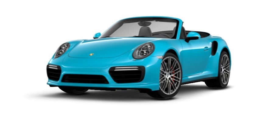 Porsche 911 Turbo S Cabriolet Miami Blue