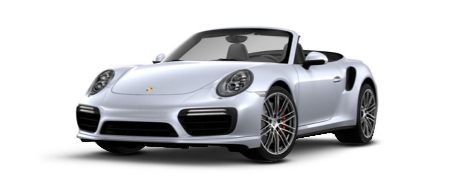 Porsche 911 Turbo S Cabriolet Rhodium Silver Metallic