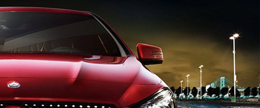 Mercedes-Benz CLA Class Drivers Side Mirror Front Angle Mercedes-Benz CLA Class Drivers Side Mirror Front Angle