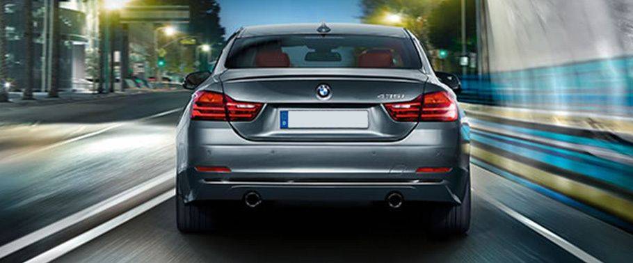 Full Rear View of BMW 4 Series Coupe Full Rear View of BMW 4 Series Coupe