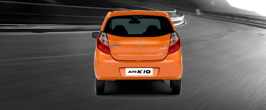 Full Rear View of Suzuki Alto K10 Full Rear View of Suzuki Alto K10