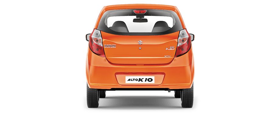 Full Rear View of Suzuki Alto K10