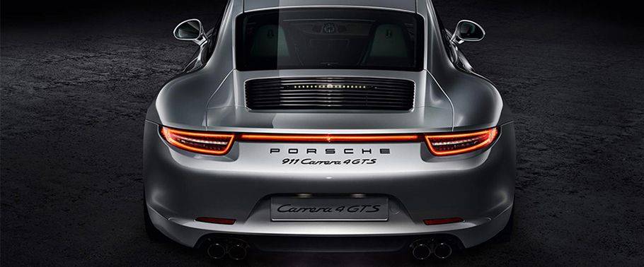 Full Rear View of Porsche 911 Carrera 4 GTS Full Rear View of Porsche 911 Carrera 4 GTS