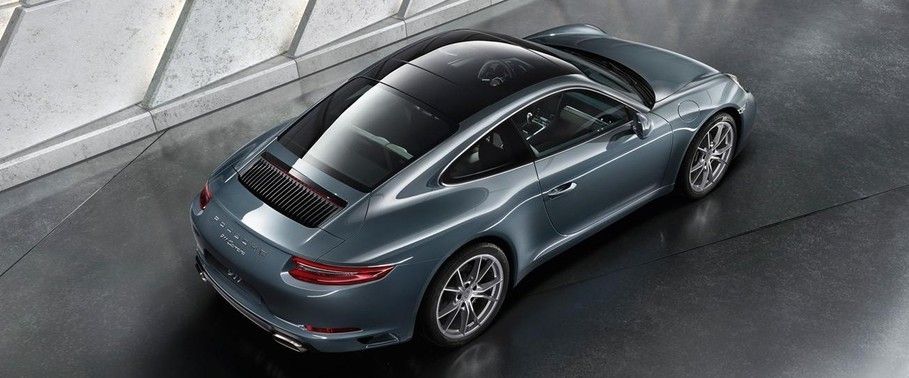 Top View of 911 Carrera 4 Cabriolet Top View of 911 Carrera 4 Cabriolet