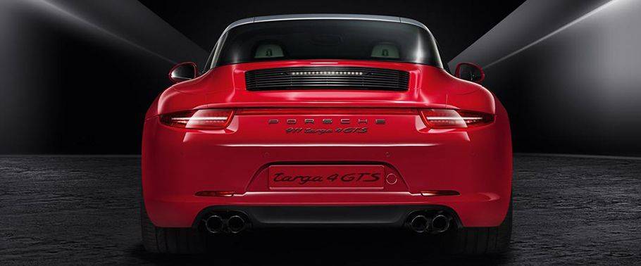Full Rear View of Porsche 911 Targa 4 GTS Full Rear View of Porsche 911 Targa 4 GTS
