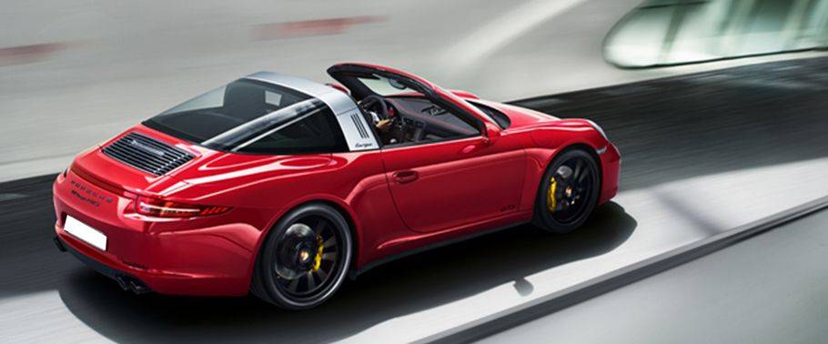 911 Targa 4 GTS Rear angle view 911 Targa 4 GTS Rear angle view