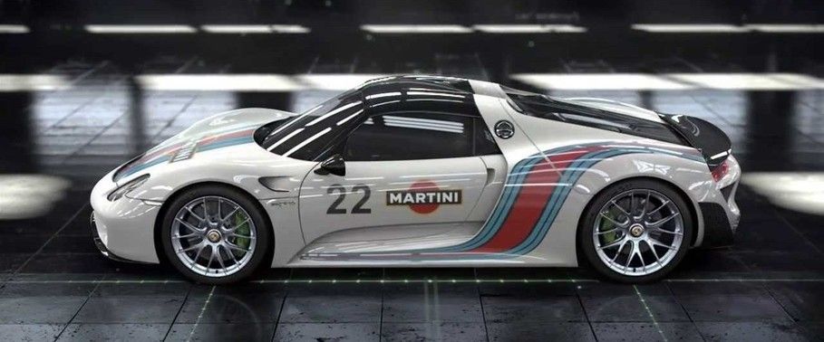 918 Spyder Weissach package Side view 918 Spyder Weissach package Side view