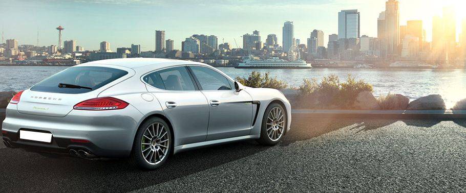 Panamera Rear angle view Panamera Rear angle view