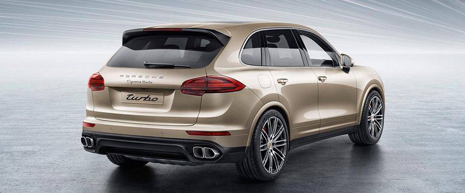 Cayenne Turbo Rear angle view Cayenne Turbo Rear angle view