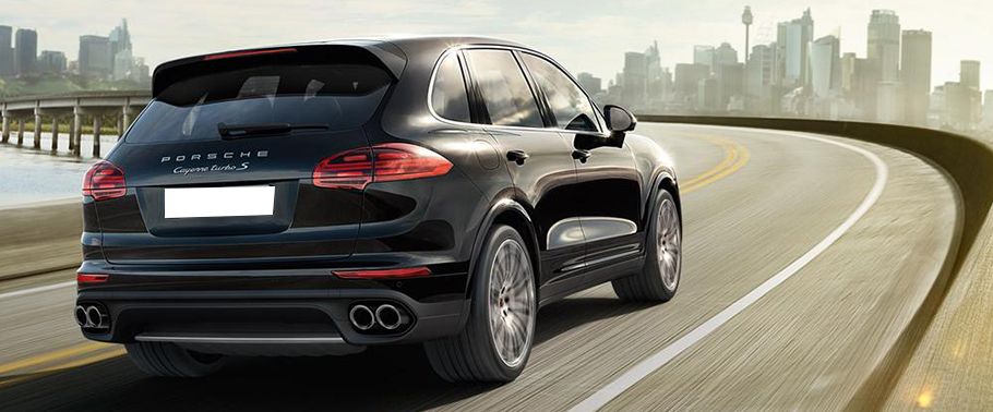 Cayenne Turbo S Rear angle view Cayenne Turbo S Rear angle view