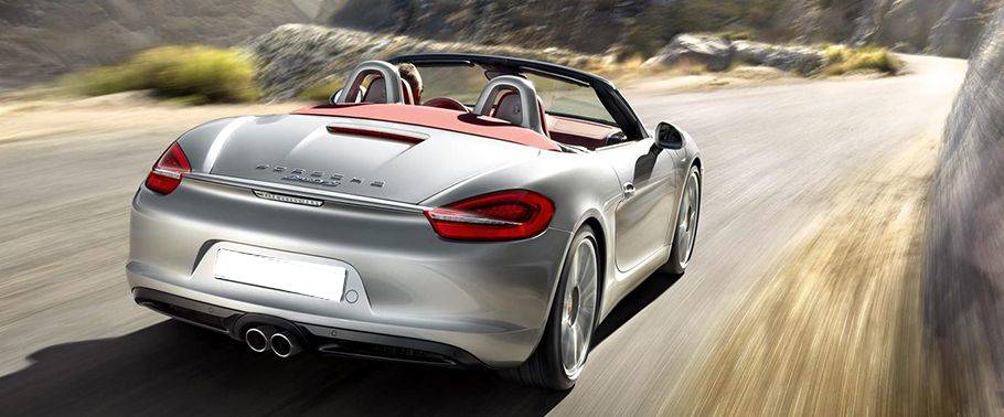 Boxster s Rear angle view Boxster s Rear angle view