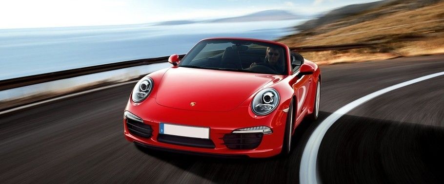 Porsche 911 Carrera Cabriolet Front Angle High View