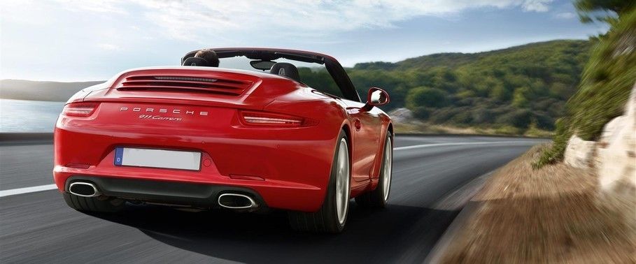 911 Carrera Cabriolet Rear Low Angle View