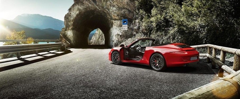 Porsche 911 Carrera GTS Cabriolet Driver's Side View Door Open