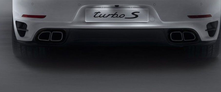 Exhaust Pipe of Porsche 911 Turbo S Cabriolet