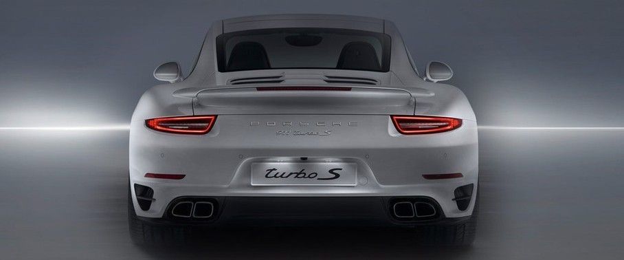 Full Rear View of Porsche 911 Turbo S Cabriolet