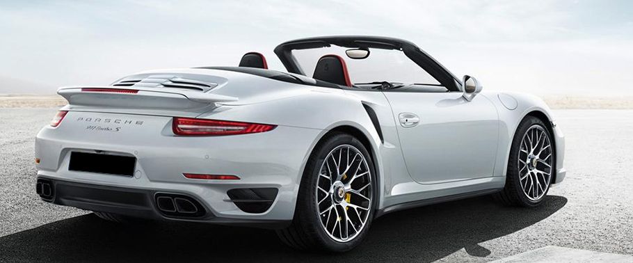 911 Turbo S Cabriolet Rear angle view