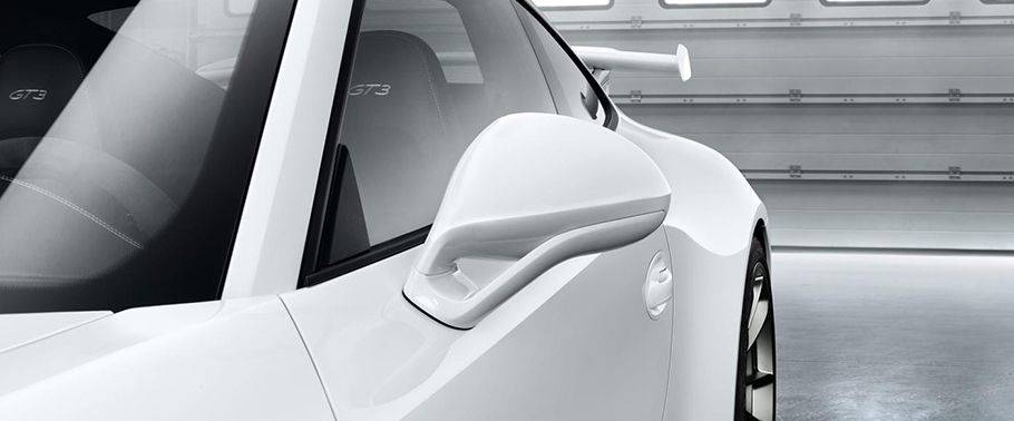 Porsche 911 GT3 Drivers Side Mirror Front Angle Porsche 911 GT3 Drivers Side Mirror Front Angle
