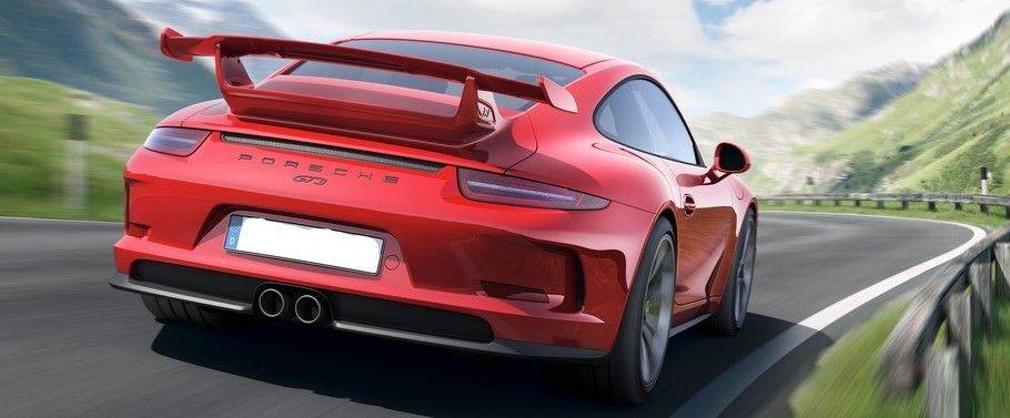 911 GT3 Rear angle view 911 GT3 Rear angle view
