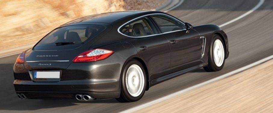 Panamera S Rear Low Angle View Panamera S Rear Low Angle View