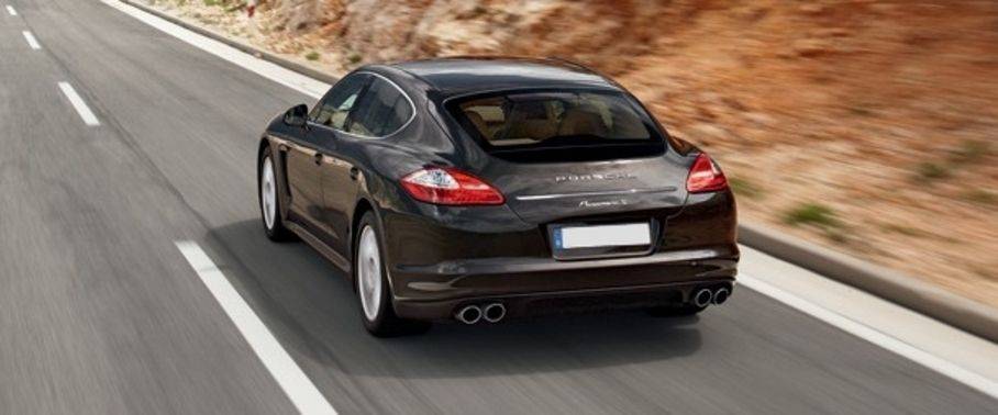 Rear Medium View of Porsche Panamera S Rear Medium View of Porsche Panamera S