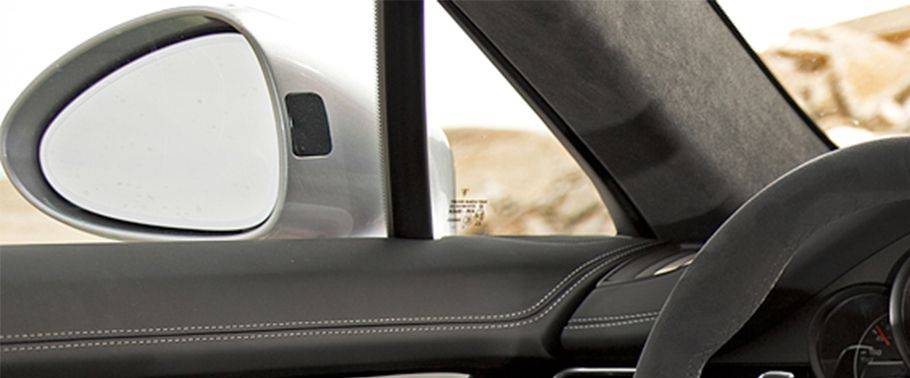 Porsche Panamera GTS Drivers Side Mirror Rear Angle Porsche Panamera GTS Drivers Side Mirror Rear Angle