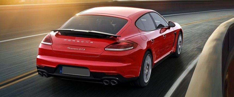 Panamera GTS Rear angle view Panamera GTS Rear angle view