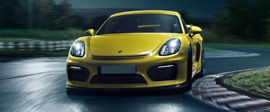 Cayman GT4 Tilted Front View Cayman GT4 Tilted Front View