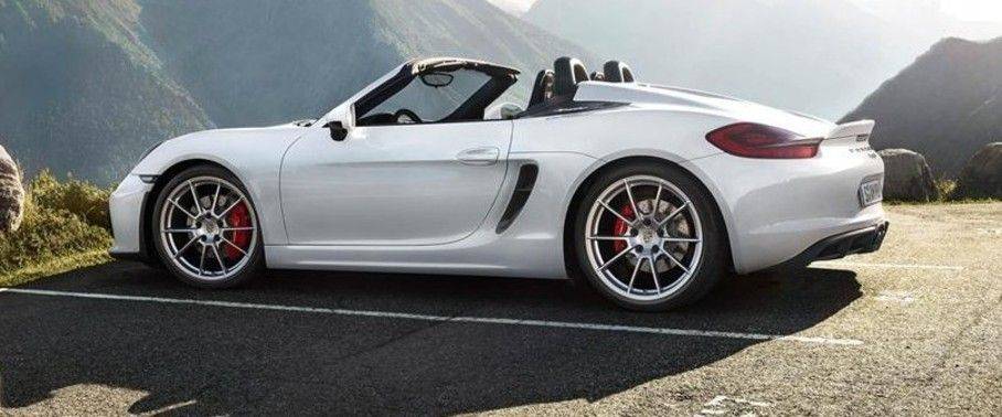 Rear Cross View of Porsche Boxster Spyder Rear Cross View of Porsche Boxster Spyder