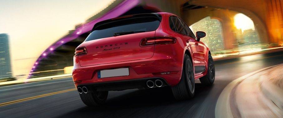 Macan GTS Rear angle view Macan GTS Rear angle view