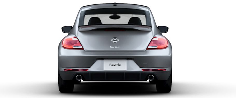 Full Rear View of Volkswagen Beetle Full Rear View of Volkswagen Beetle