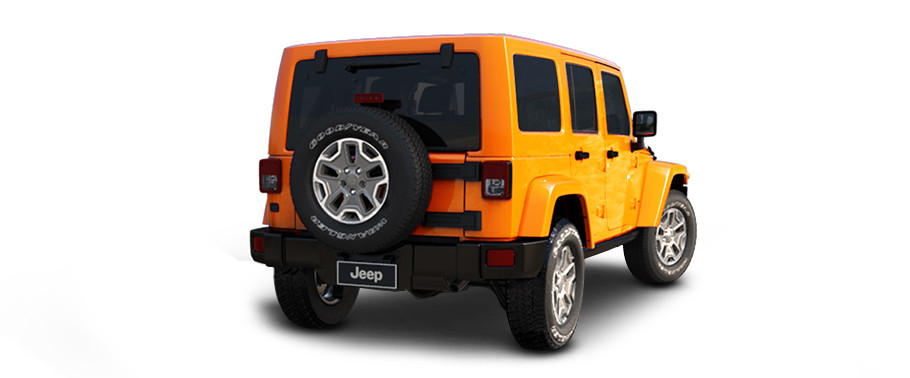 Wrangler Unlimited Rear angle view Wrangler Unlimited Rear angle view