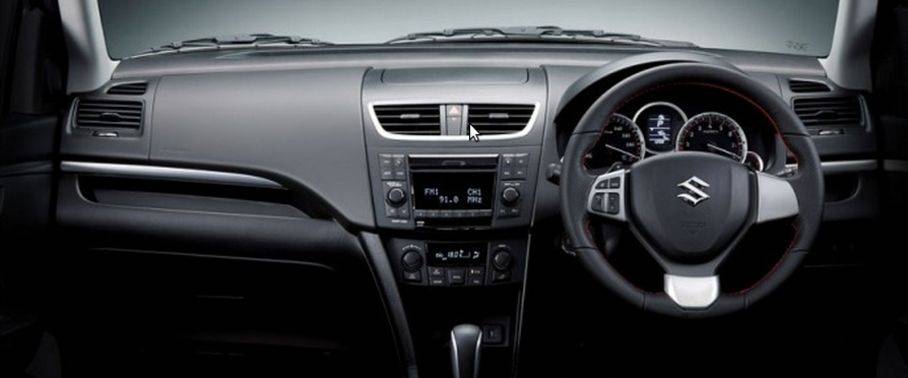 Dashboard View of Swift Sport Dashboard View of Swift Sport