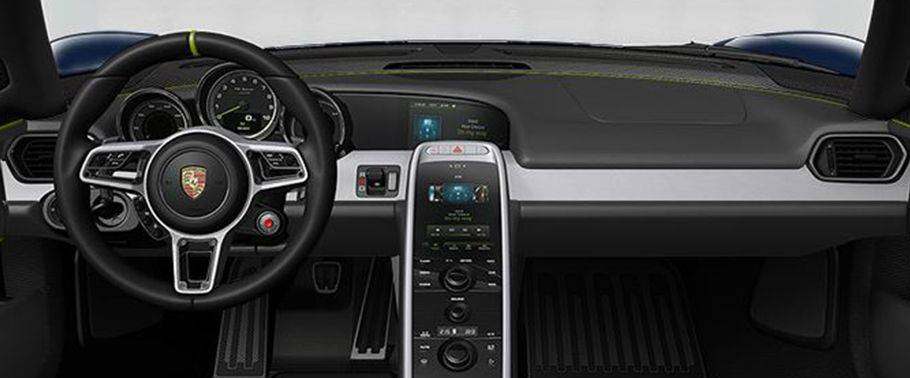 Dashboard View of 918 Spyder Dashboard View of 918 Spyder