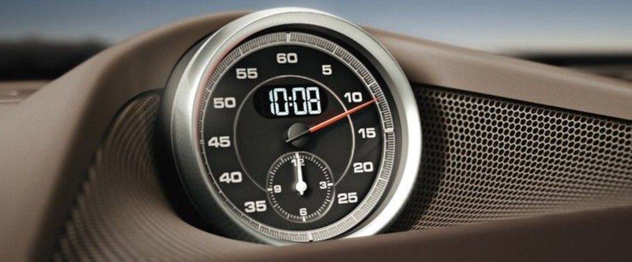 clock in Porsche Panamera 4 clock in Porsche Panamera 4