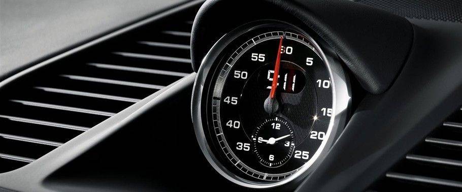 clock in Porsche 911 Turbo clock in Porsche 911 Turbo