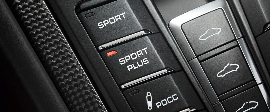 Center Controls of Porsche 911 Turbo S Cabriolet