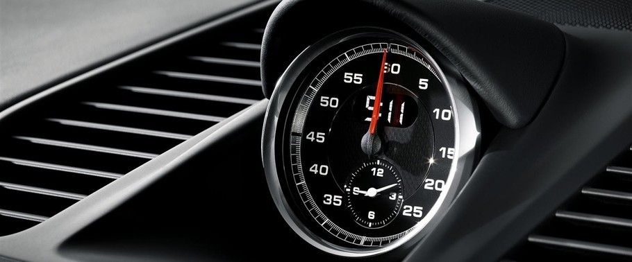 clock in Porsche 911 Turbo S Cabriolet