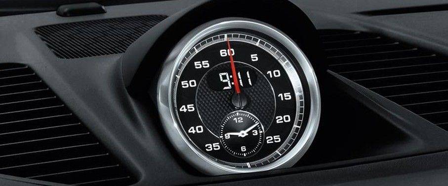 clock in Porsche 911 Carrera 4 Black Edition clock in Porsche 911 Carrera 4 Black Edition