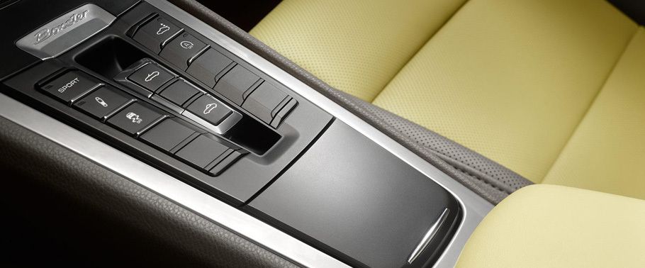Center Controls of Porsche Boxster