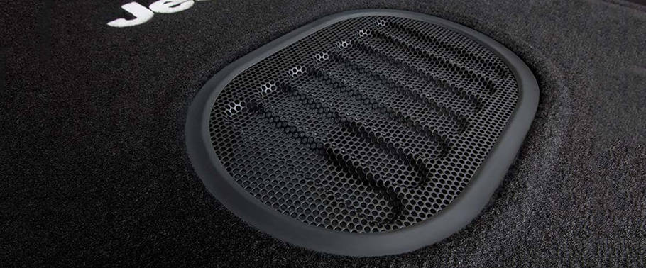 Speakers View of Jeep Wrangler Speakers View of Jeep Wrangler
