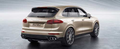 Cayenne Turbo Rear angle view